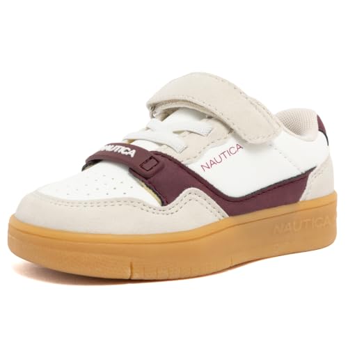 Image of Nautica Kids Adjustable Strap Shoes | Comfortable Casual Sneakers for Boys and Girls, Toddlers & Little Kids