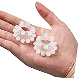 2 Stück Penisringe, Eichelring für Vorhaut Rückhaltung, Penisring mit großen Noppen, Penies Ring für Sex Cockringe für Männer Gummi, Erotisches Sexspielzeug für die Männer