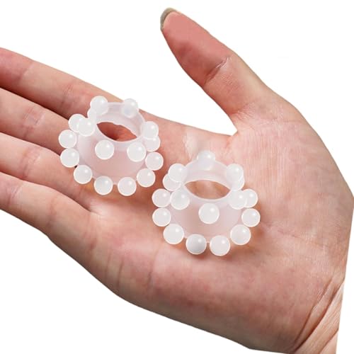 2 Stück Penisringe, Eichelring für Vorhaut Rückhaltung, Penisring mit großen Noppen, Penies Ring für Sex Cockringe für Männer Gummi, Erotisches Sexspielzeug für die Männer