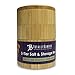 Totally Bamboo Triple Salt Cellar, 3 Tier Bamboo Kitchen Salt and Pepper Storage Box with Magnetic Swivel Lids