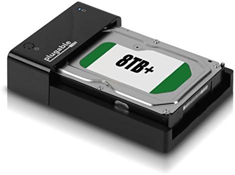 Plugable USB 3.0 Hard Drive Dock for 2.5 and 3.5 HDD or SSD (Supports SATA III, UASP and Drives 8TB+)