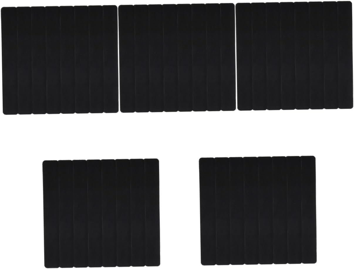 jojofuny 40pcs Self-Adhesive Felt Bulletin Board Strips Felt Board for Notes Photos and Schedules Easy to Install Message Decor No Wall Damage for Home and Classroom