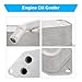 JDMON Engine Oil Cooler Replacement for BMW X1, X3, X4, X5, X6, Z4, 320i, 328i, 525i, 528i, 530i, 530xi, 640i Compatible with 5989070201, 7525333, SK90689, 11427525333