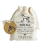 OLIVOS Natural Handmade Mare Milk Olive Oil Soap, 150g