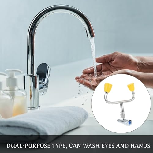 Lavaojos de acero inoxidable 304 para lavabo con flujo continuo industrial 4