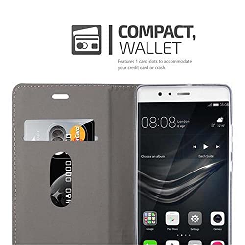 Cadorabo Custodia Libro per Huawei P9 in AZZURRO