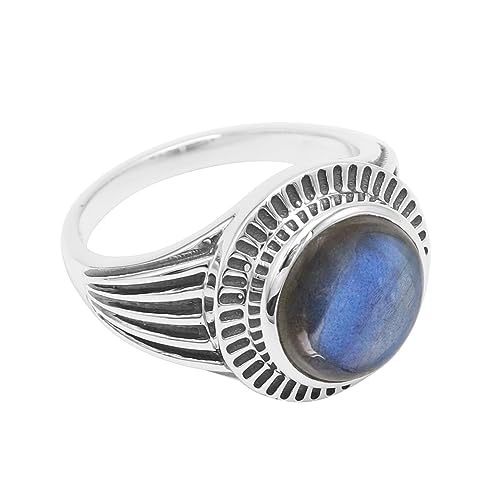 Bague pour homme en argent avec labradorite pour affirmer votre style