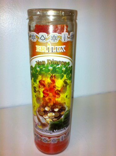 Money Drawing (Ven Dinero) 7 Day Prepared Scented Candle in Glass