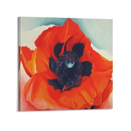 Poppy Georgia O'Keeffe impression sur toile premium décoration murale artistique
