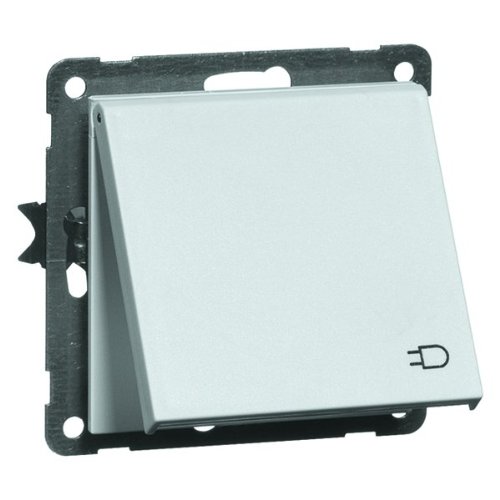 Nova Prise Schuko Blanc pur pour harmoniser l'électricité de votre salon contemporain
