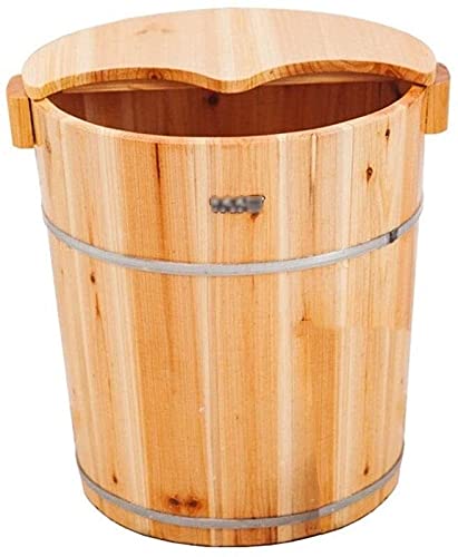 Baño de pies en barril de madera de cedro 40cm miniatura 1