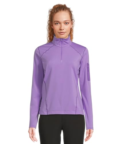 Arc'teryx Rho Zip Neck Women's - Versatile Lightweight Base Layer - Aster/Lt Iola, Large