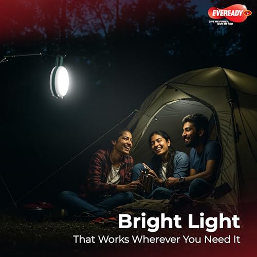 Image of Eveready Disclight HL84, 42W Emergency Rechargeable Lantern, 180 Illumination, USB Type-C Charging, Durable ABS Build, Silicon Hook, Overcharge & Deep Discharge Protection, Pack of 1