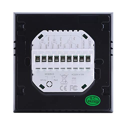 Controlador de temperatura programável digital de termostato de sala inteligente de voz Wifi de quat