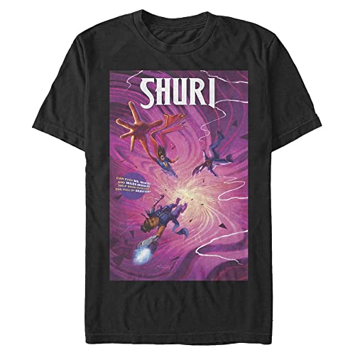 T-shirt Marvel Shuri noir 3XL pour homme au style geek