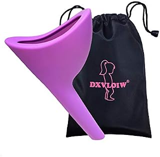 DXVLOIW Female Urination Device Women's Thick Splash-Proof Foolproof Urinal Portable Reusable Collapsible Silicone