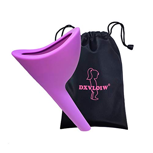 DXVLOIW Female Urination Device Women's Thick Splash-Proof Foolproof Urinal Portable Reusable Collapsible Silicone