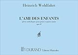 Editions Durand L\'Ami des Enfants Piano Duos 4 Mains  Recueil de Chansons et Partitions Piano Débutant Enfants Français  Livre Musique Duos Faciles Élèves Professeurs  Répertoire Classique Piano Ensemble