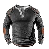 Photo Gallery camdom camicia da uomo vintage tattica outdoor henry polo manica lunga retrò 3d slim t-shirt, grigio, xxl Photo Gallery camdom camicia da uomo vintage tattica outdoor henry polo manica lunga retrò 3d slim t-shirt, grigio, xxl