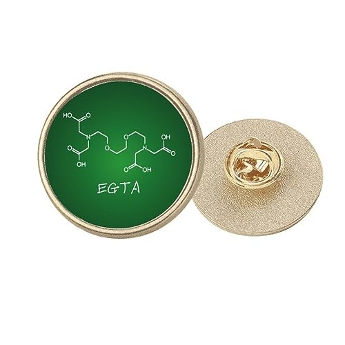 Broche ronde Chestry métal doré taille M bijou de veste circulaire