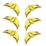 CLISPEED 6 Stück Teiliges Weiße Tauben Luftballons aus Aluminiumfolie Party Dekoration für Geburtstag Hochzeit Leichte Handhabung Wetterbeständig Stilvoller Vogelballon für Festliche