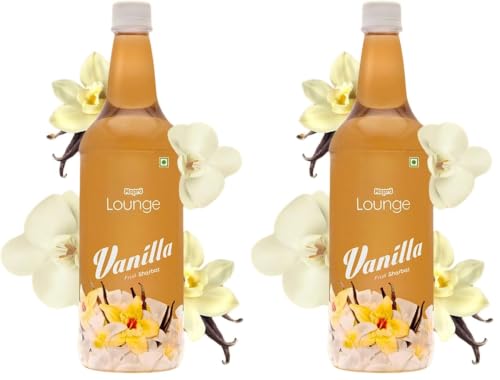 Image of Mapro Lounge Vanilla Cocktail Mixer Mocktail Mocktail Fruit Syrup - 1L |Contains Real Fruit Juice| Gluten Free| Zero Cholestrol (Pack of 2)
