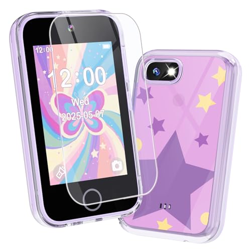 JOYJAM Phone for Kids Age 3-8, 3.5'' Touchscreen Kids Smart Phone for Girls Christmas Birthday Gifts, Learning Toy Phone with Dual Camera, ABC Learning, Habit Tracker for 3 4 5 6 7 8 Year Old