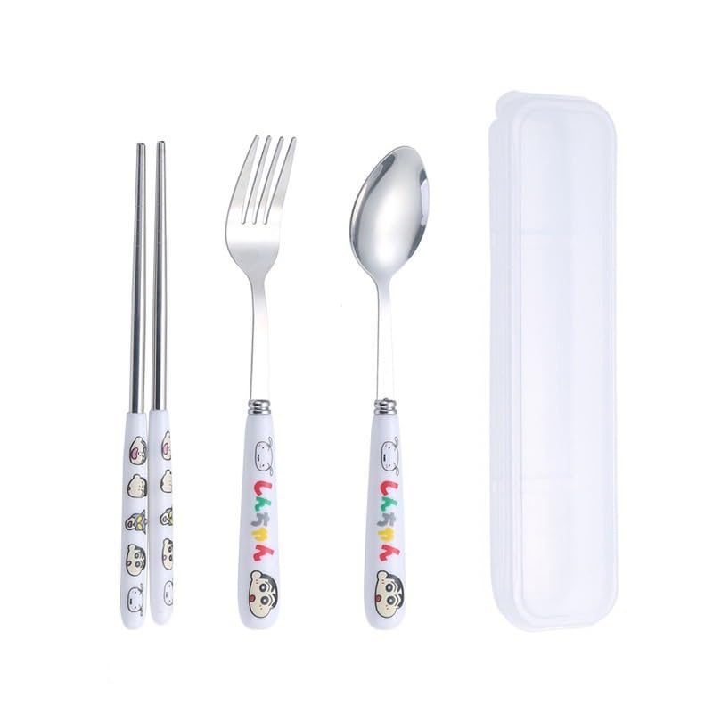 Amazon｜クレヨンしんちゃん ステンレス製の携帯用食器 カトラリー