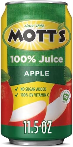 Mott's 100% Original Apple Juice, 11.5 fl oz can (Pack of 24)