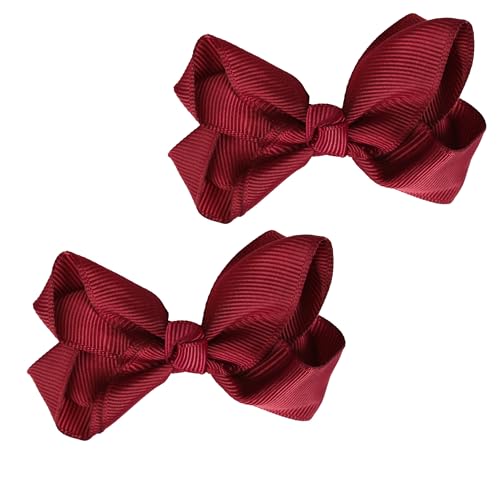 Burgundy Hair Bow