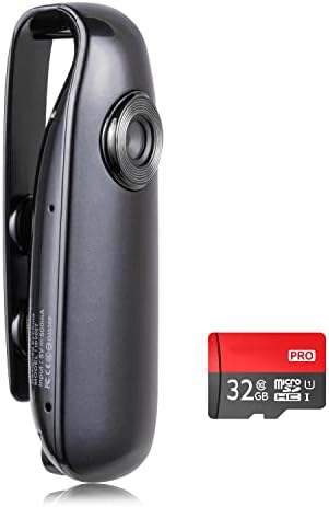 Lenofocus Mini Body Camera 1080P Hidden Spy Cameras Body Mounted Video Camera for Civilians and Police, Small Personal Wearable Pocket Body Worn Cam Bike Camera for Cycling Home Office Security