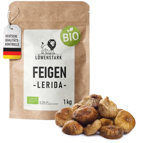 BIO Feigen 1 kg I Sorte Lerida I süße Feigen aus der Türkei I sonnengetrocknet & ungeschwefelt I ideal als Snack zum Kochen & Backen I aus kontrolliert biologischem Anbau