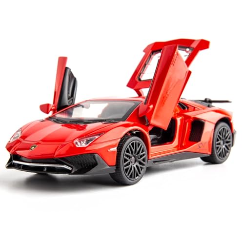 Image of Lamborghini LP-750 1:32 Model Car with Box, Zinc Alloy Pull Back Toy car with Sound and Light for Kids Boy Girl Gift [Colors as Per Stock]