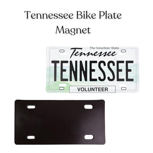 Imán metálico decorativo placa Tennessee 4.11x2.6 in miniatura 4