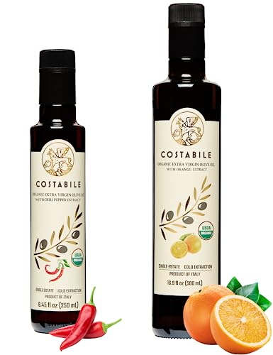 Aceite de oliva extra virgen con infusión de chili y naranja miniatura 1