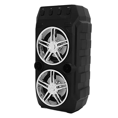 parlante portatile per campeggio allaperto con doppio subwoofer scheda di memoria U Disk ad volume bluetooth alto argento grigio