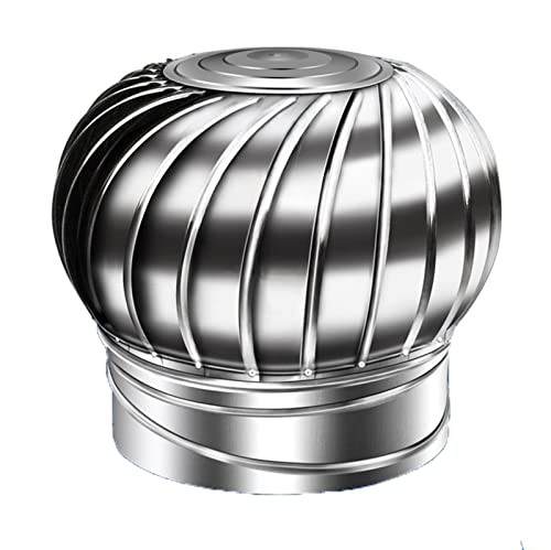 Chimney Pot Roof Cowl con Rotor Anti Downdraught 110mm Ventilador Rotatorio para Mejorar la Ventilación y Resistencia al Viento