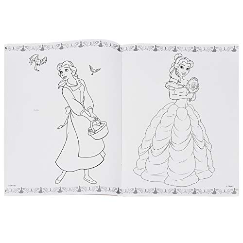 32 Seiten großes XL Malbuch - A4 - Disney Princess - Prinzessin - Dickes Kindermalbuch - für Stifte & Wassermalfarben… – Bild 7