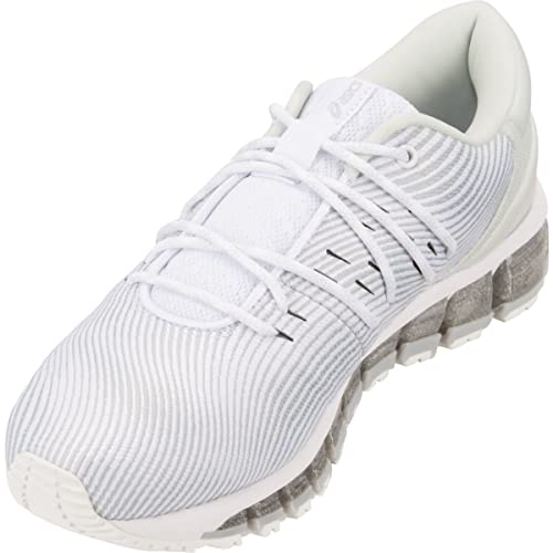 ASICS Women's GEL-Quantum 360 4 Running Shoes, 8.5, WHITE/MID GREY3