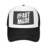 Beast Mode Bodybuilding Trucker Hats mesh Baseball Cap for Men Women Black