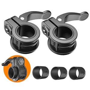 Mini Barbell Clips 1 inch I Multi-Size Adjustable Barbell Collar I 1 inch Barbell ClampsIQuick Release Weight Clips Pair of Locking for Dumbbell Bar