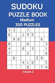 Paperback Sudoku Puzzle Book Medium: 300 Puzzles Volume 2 Book