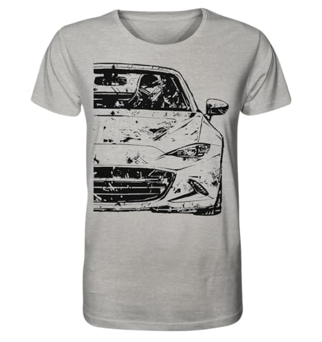 glstkrrn MX-5 ND One Life T-Shirt, Regular, Unisex, Heather Grey, 4XL