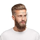 Stabil und bequem - Hartes Polycarbonat ist kratzfest gegen leichte Kratzer, Ergonomischer Brillen & Nasenbügel hält das Visier sicher am Kopf
