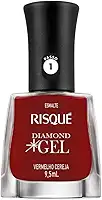 Esmalte Risqué Diamond Gel Vermelho Cereja Cremoso 9,5 Ml