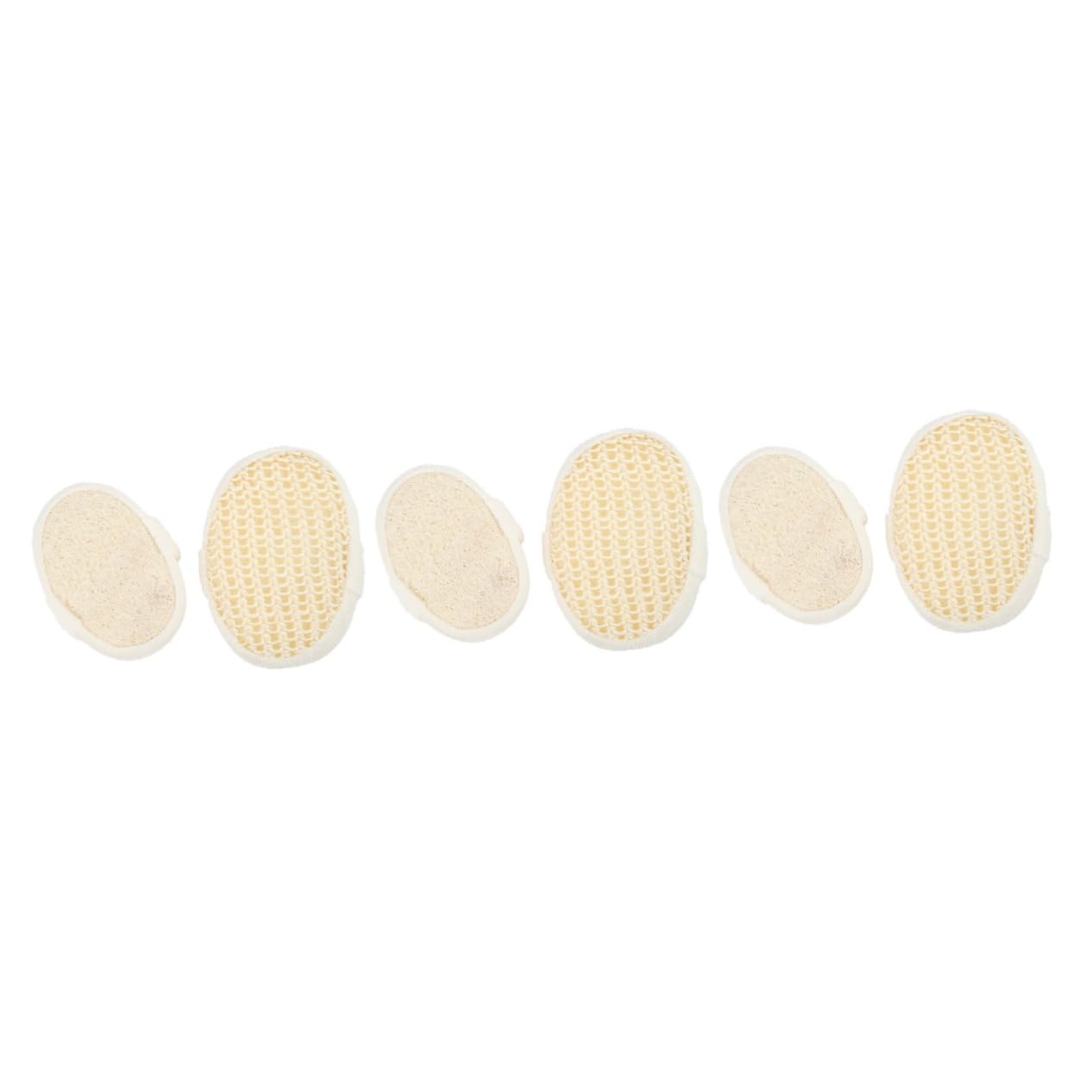 FOMIYES 6piezas Esponjas De De Lufa De Cepillos Exfoliantes Para Cuerpo y Espalda Limpieza y Masaje Para Hombres y Mujeres