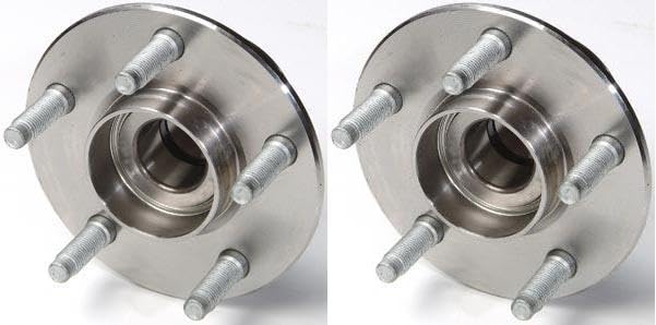 Image of TRQ Rear Wheel Bearing and Hub Assembly Set 2 Piece Compatible with 1990-1991 Ford Taurus Without ABS Brakes 92-97 98-03 Without 2004-2007