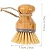 Healifty Wooden Kitchen Cleaning Brush Dishwashing Tool for Pots Dishes Versatile Scrubber for All Your Kitchen Needs Natural Wood Design Easy to Use