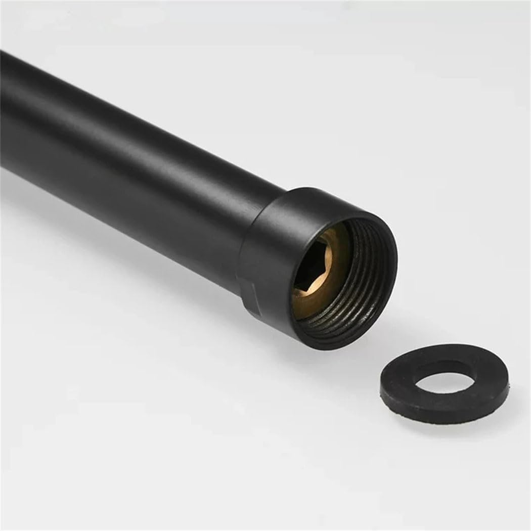 Black Shower Extend Pipe 30Cm Length Shower Mixer Pipe Brass Shower Pipes Bath