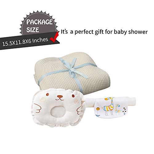 ICEBLUE HD Cotton Rope Newborn Moses Basket Bassinet Cradle Baby Nest Bed with Foam Mattress - Thumbnail 7